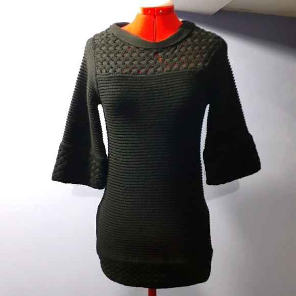 💞60s Mod Cable Knit Sweater Dress- XS